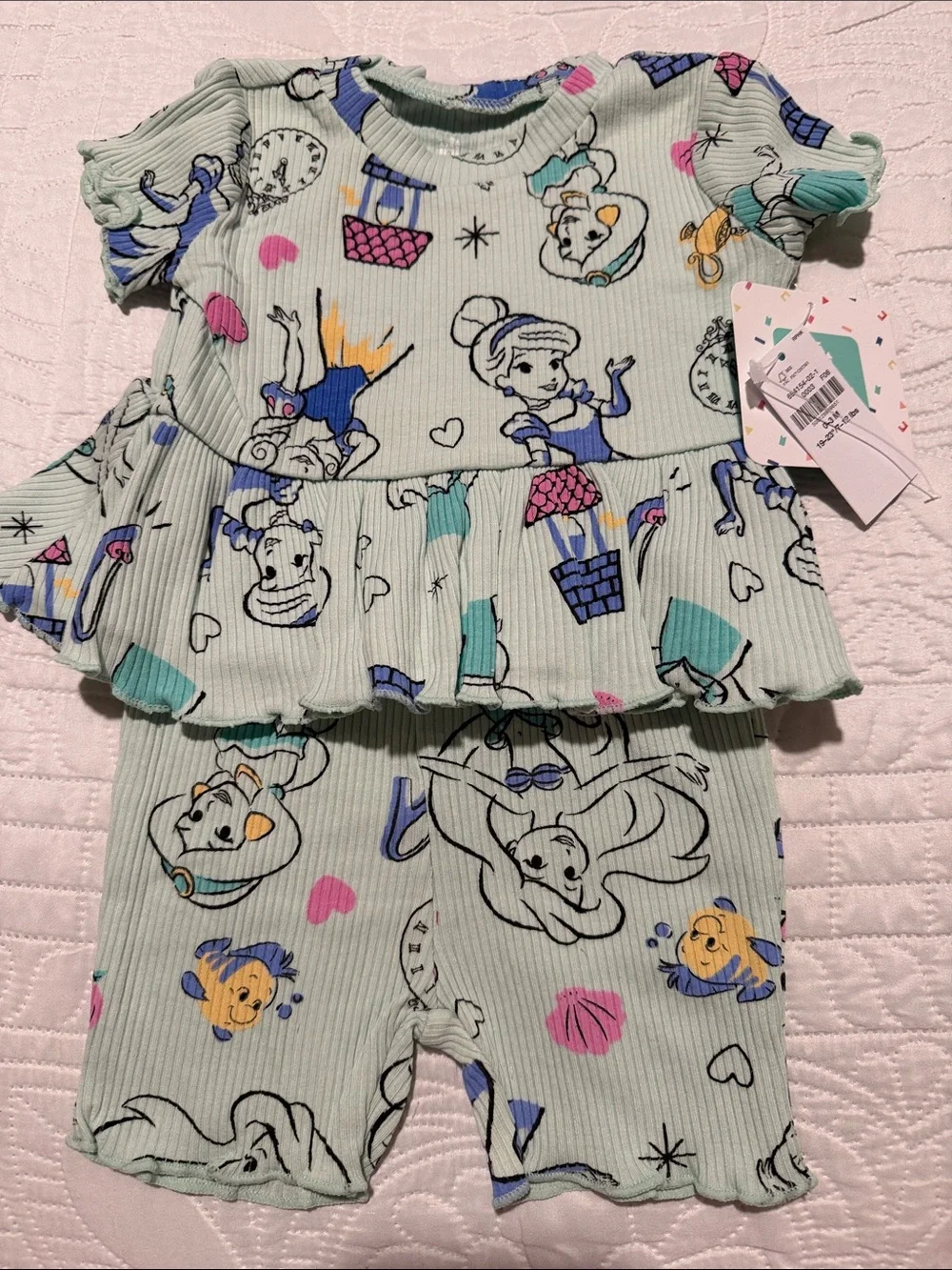 Disney & Old Navy Collaboration Disney Princess Shirt & Short Set